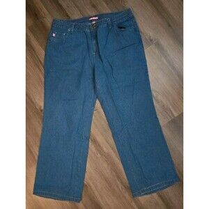 NWOT Woman Within 24T Medium Wash Jeans Wide-Leg